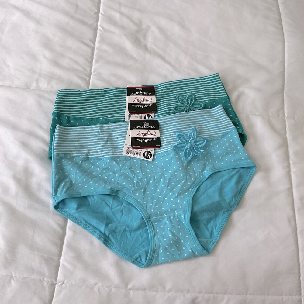 MEDIUM Angelina Women Teal and Aqua Bottoms Set